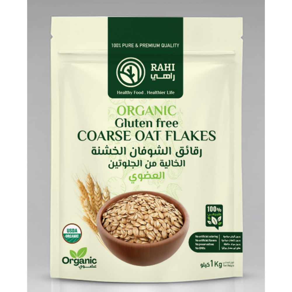راهي رقائق الشوفان الخشنة الخالية من الجلوتين 1كجم