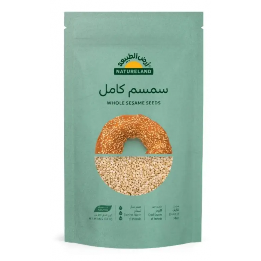 سمسم كامل أرض الطبيعة 500 جم سمسم كامل أرض الطبيعة 500 جم