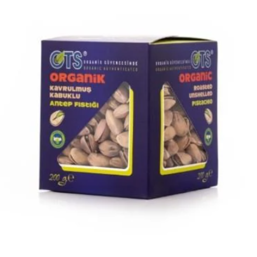 فستق  محمص غير مقشر عضوي 200جم ابازير