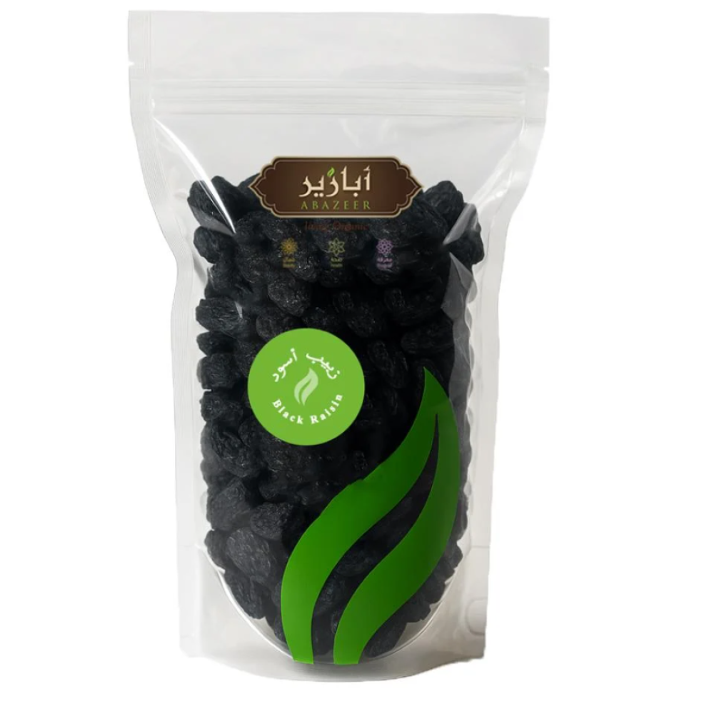 زبيب اسود يمني 500جم ابازير 