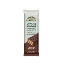 Organic, sugar-free chocolate-covered wafers, 40g, Natureland