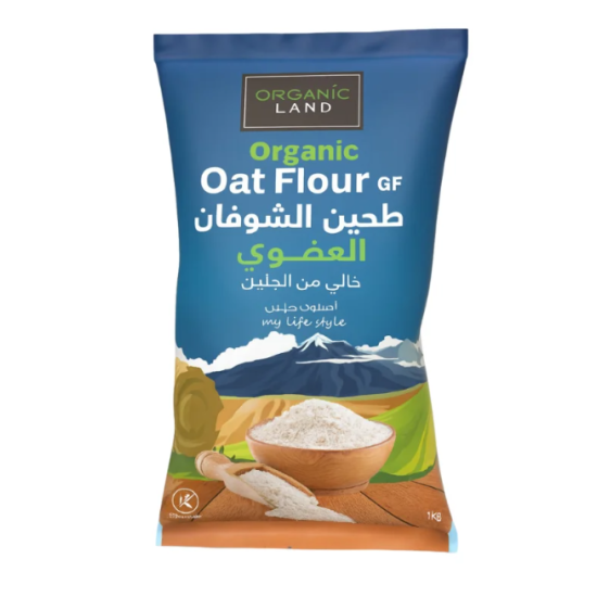 طحين الشوفان عضوي خالي من الجلوتين 1 كجم 