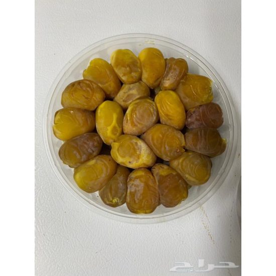 Organic Khalas Dates (Half-Ripe/Rutab Stage) – 1 kg – Al-Shahwan Farm