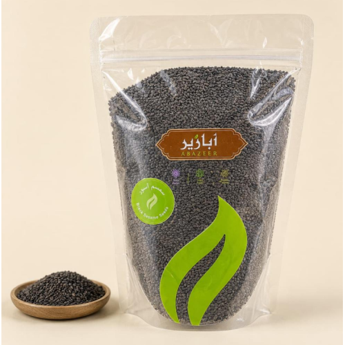 Natural black sesame seeds 500g (spices)