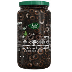 Al-Jouf Organic Sliced ​​Black Olives 500g