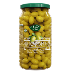 Al-Jouf Organic Whole Green Olives 600g