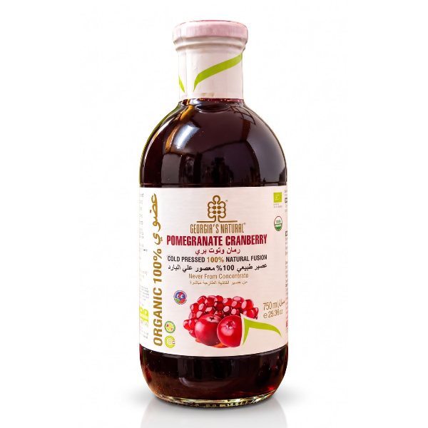 VivBio 100% Natural Pomegranate and Wild Berry Juice (750ml) georgias natural organic