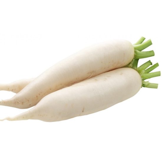 Organic white radish from Tuwaiq Farm