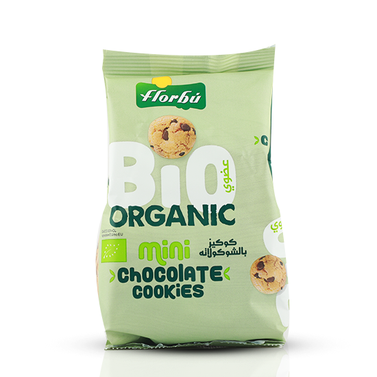 كوكيز الشوكولاتة العضوية فلوربو 100جم كوكيز الشوكولاتة العضوية فلوربو 100جم