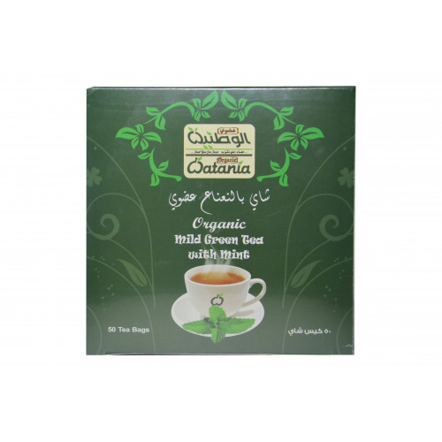 شاي اخضر بالنعناع عضوي الوطنية شاي اخضر بالنعناع عضوي الوطنية