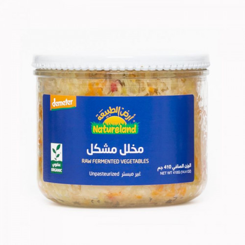 مخلل مشكل 410جم عضوي ارض الطبيعة مخلل مشكل 410جم عضوي ارض الطبيعة