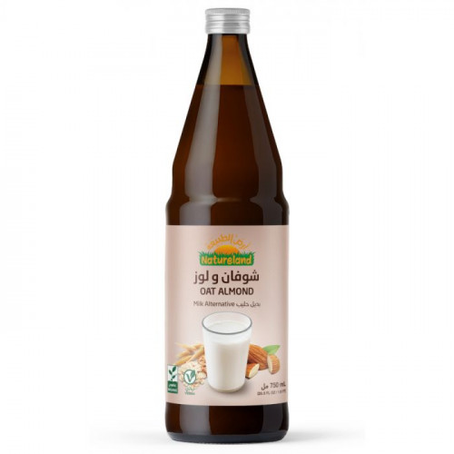 حليب شوفان ولوز عضوي 750مل أرض الطبيعة حليب شوفان ولوز عضوي 750مل أرض الطبيعة