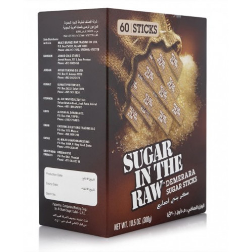 سكر ديميرارا خام من قصب السكر 60 كيس 300 غ سكر ديميرارا خام من قصب السكر 60 كيس 300 غ