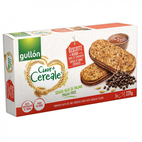 جولن بسكويت ساندويتش الحبوب الكاملة برقائق الشوكولاته و بحشوة الشوكولاته - 220 جم جولن بسكويت ساندويتش الحبوب الكاملة برقائق الشوكولاته و بحشوة الشوكولاته - 220 جم