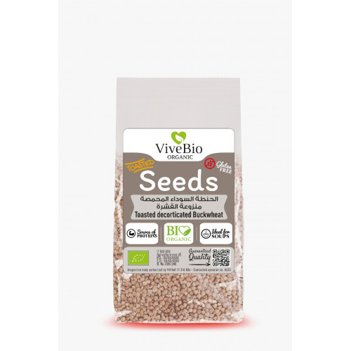 الحنطة السوداء المحمصة منزوعة القشرة 150جم فيف بايو الحنطة السوداء المحمصة منزوعة القشرة 150جم فيف بايو