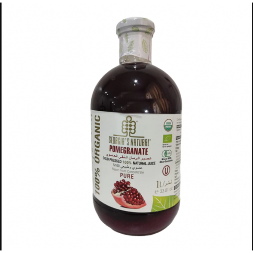 عصير الرمان النقي العضوي -1 لتر