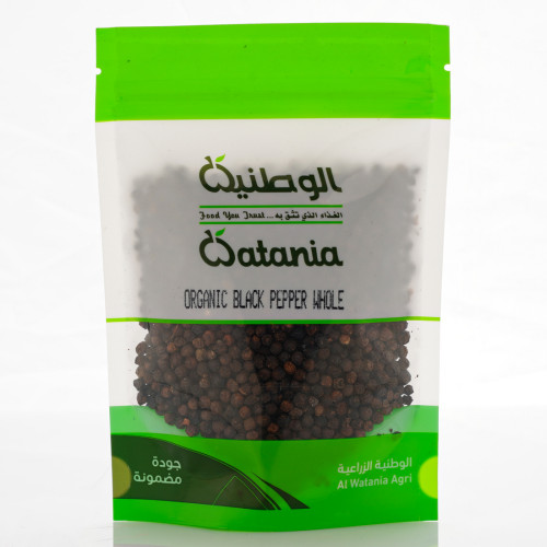 فلفل اسود عضوي 100 جم الوطنية فلفل اسود عضوي 100 جم الوطنية