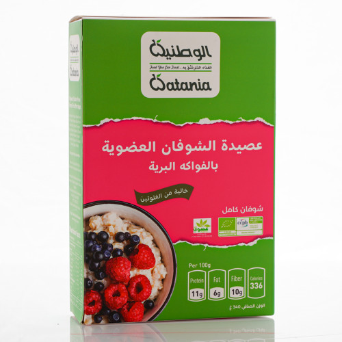 عصيدة الشوفان العضوية بالفواكة البرية 340جم الوطنية عصيدة الشوفان العضوية بالفواكة البرية 340جم الوطنية