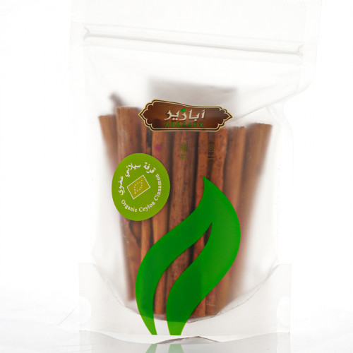 قرفة مبروم (اعواد) سيلاني 100 جم عضوي ابازير قرفة مبروم (اعواد) سيلاني 100 جم عضوي ابازير