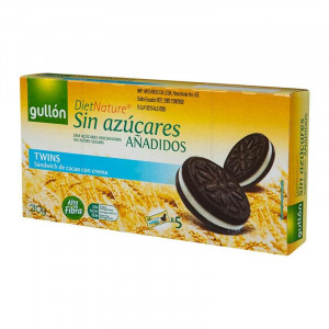 Gullon Twins Cocoa Sandwich with Filling with Sweetener with No Added Sugars - 210g 