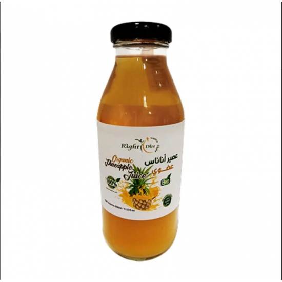 عصير اناناس خالي الجلوتين عضوي 350 مل - رايت دايت عصير اناناس خالي الجلوتين عضوي 350 مل - رايت دايت