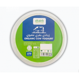 زبادي بقري عضوي 270جم– مزرعة ال طالب