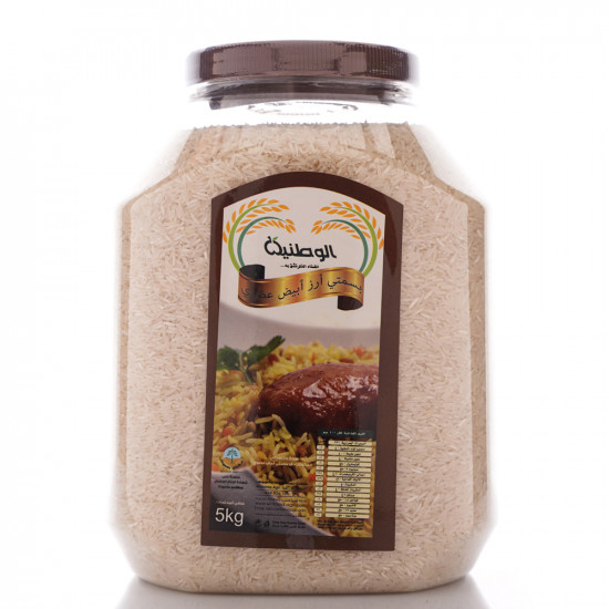 ارز بسمتي ابيض الوطنية عضوي 5 كجم ارز بسمتي ابيض الوطنية عضوي 5 كجم