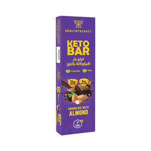  كيتو بار شيكولاتة باللوز 60جم بيست ناتشورال