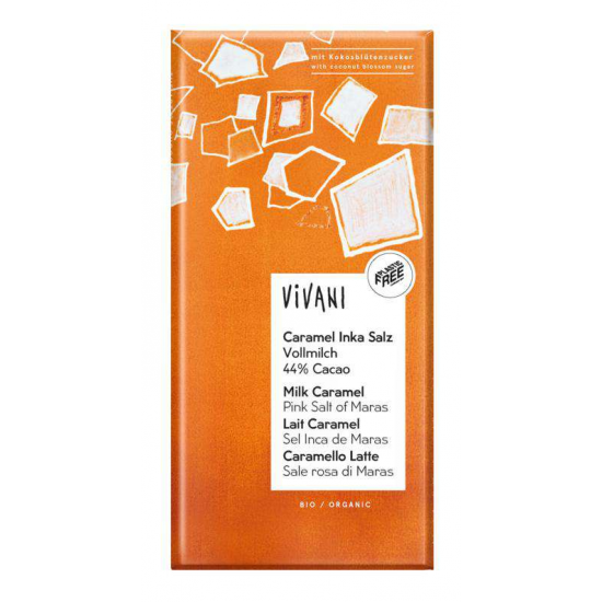 شوكولاتة الحليب بالكراميل العضوية – 100 جم – فيفاني شوكولاتة الحليب بالكراميل العضوية – 100 جم – فيفاني
