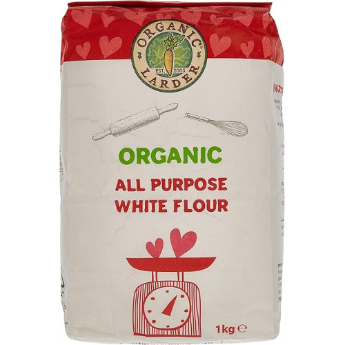 دقيق أبيض عضوي لجميع الأغراض - 1 كجم أورجانيك لاردر دقيق أبيض عضوي لجميع الأغراض - 1 كجم أورجانيك لاردر