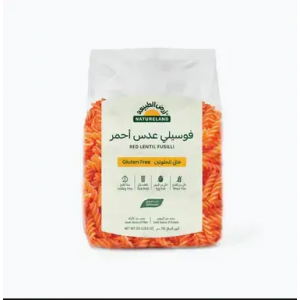  مكرونة فوسيلي عدس احمر  عضوية وخالية من الجلوتين 250جم  ارض الطبيعة