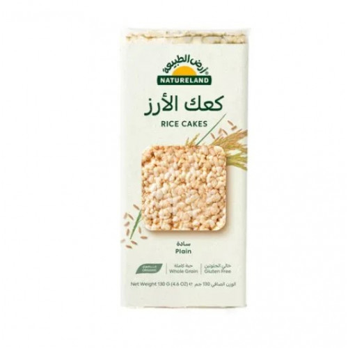 كعك الارز سادة 130جم ارض الطبيعة كعك الارز سادة 130جم ارض الطبيعة