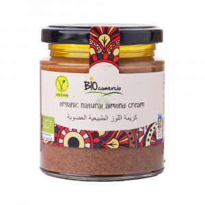 كريمة اللوز العضوية الطبيعية  خالية من الغلوتين و اللاكتوز 250 جرام