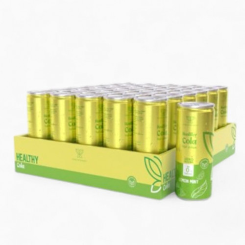 هيلثي كولا مشروب غازي ليمون نعناع كرتون 30حبه *250مل خالي من السكر هيلثي كولا مشروب غازي ليمون نعناع كرتون 30حبه *250مل خالي من السكر