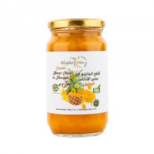 قطع المانجو في عصير الاناناس عضوي 340جم رايت دايت