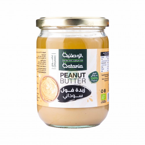 زبدة فول سوداني عضوي 500جم الوطنية 