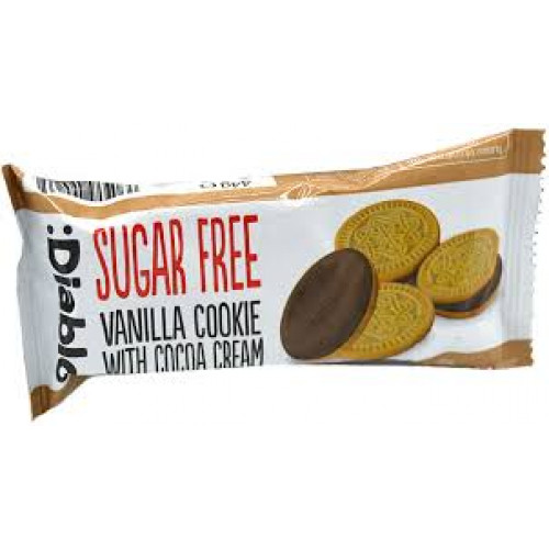 كوكيز فانيلا مع كريمة الكاكاو 44جم ديابلو كوكيز فانيلا مع كريمة الكاكاو 44جم ديابلو