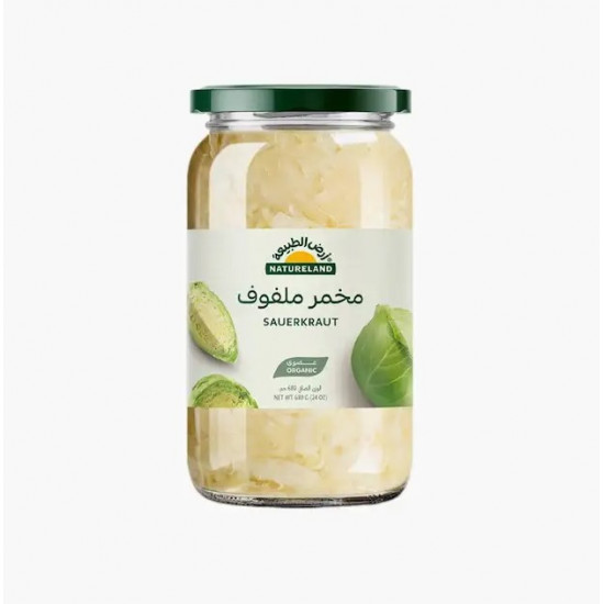 مخمر ملفوف عضوي 680جم ارض الطبيعة 