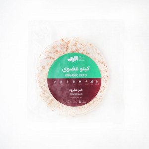 خبز كيتو مفرود عضوي - 4 خبزات 