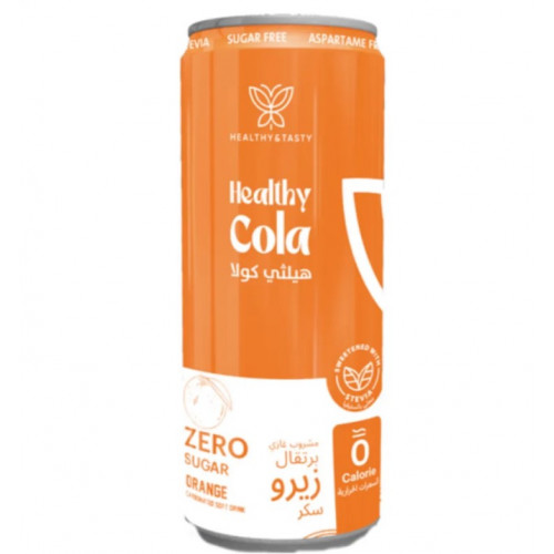 هيلثي كولا مشروب غازي برتقال 250مل هيلثي اند تيستي هيلثي كولا مشروب غازي برتقال 250مل هيلثي اند تيستي