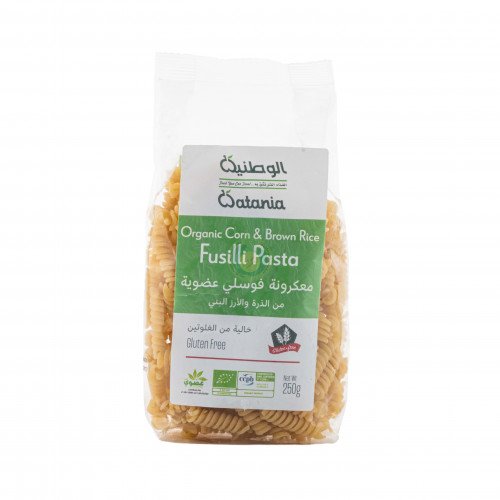 معكرونة فوسلي عضوية من الذرة والعدس 250جم - الحبوب الكاملة - الوطنية معكرونة فوسلي عضوية من الذرة والعدس 250جم - الحبوب الكاملة - الوطنية