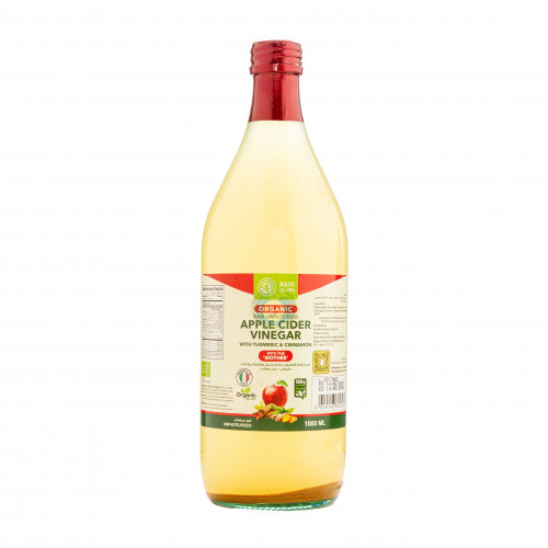 راهي خل التفاح العضوي مع الزنجبيل والقرفة 1لتر