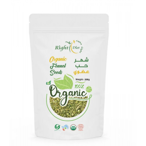 شمر حب عضوي 200جم رايت دايت 