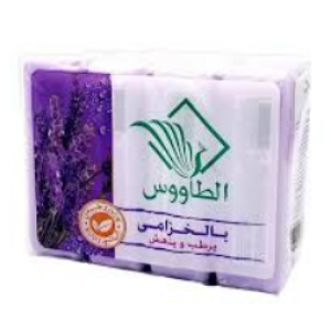 صابون الطاووس المغربي بالخزامي انتعاش ونعومة طبيعية 4 حبات *120جم 