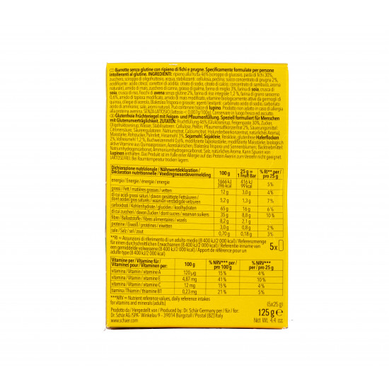 بسكويت الفواكه 125جم خالي من الجلوتين د شار بسكويت الفواكه 125جم خالي من الجلوتين د شار