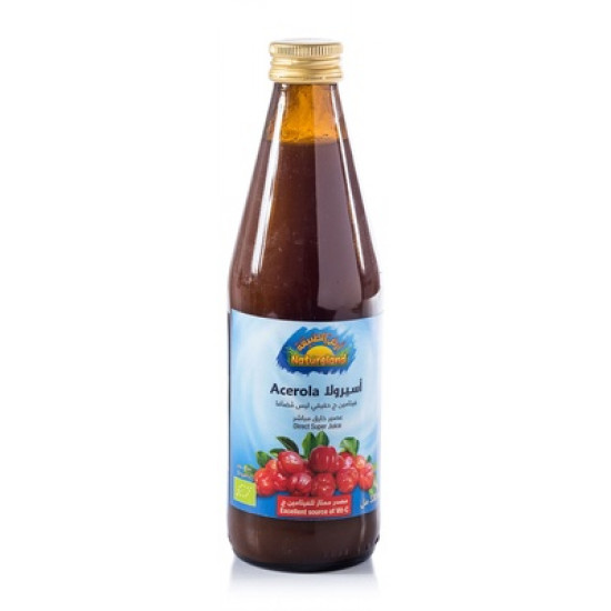 عصير الأسيرولا 330 مل عضوي ارض الطبيعة عصير الأسيرولا 330 مل عضوي ارض الطبيعة