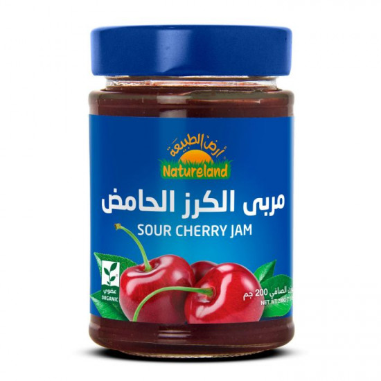 مربى الكرز الحامض 200جم عضوي ارض الطبيعة 