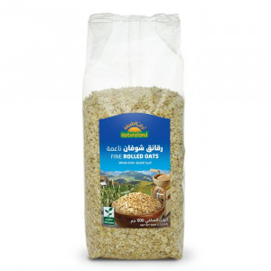  رقائق الشوفان الناعمة 500 جم عضوي ارض الطبيعة