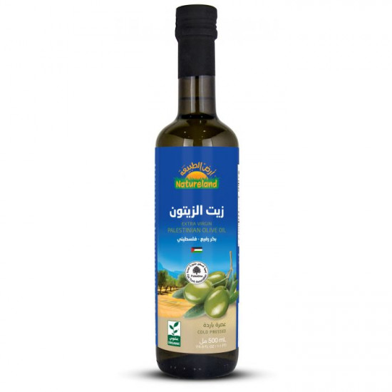زيت زيتون فلسطيني 500 مل عضوي ارض الطبيعة زيت زيتون فلسطيني 500 مل عضوي ارض الطبيعة