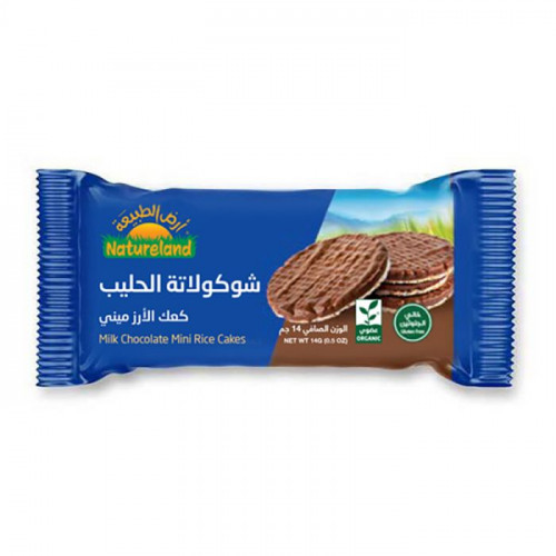 كعك الأرز ميني شوكولاتة الحليب 14جم عضوى